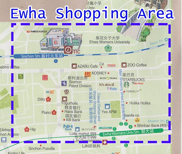 ewha-university-shopping-map