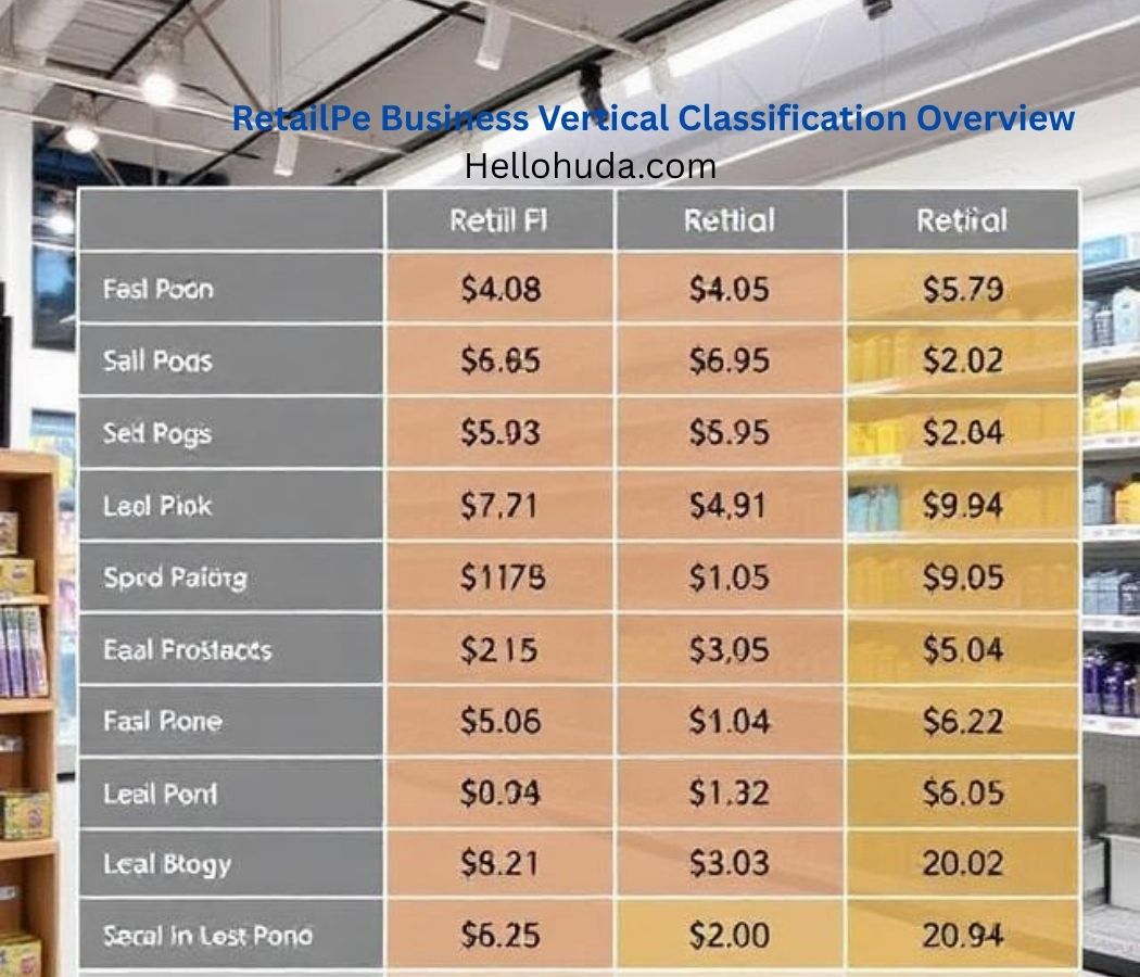 retailpe business vertical classification